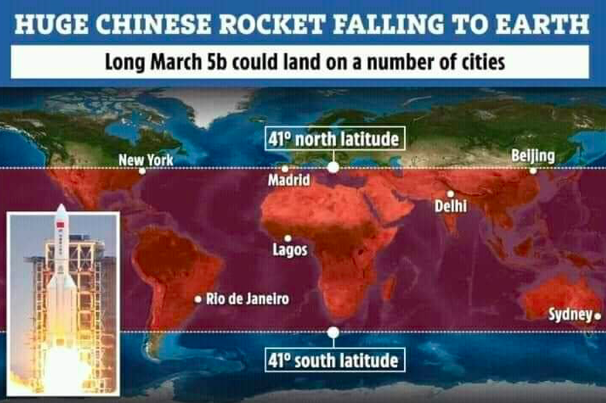 Rocket china jatuh ke malaysia