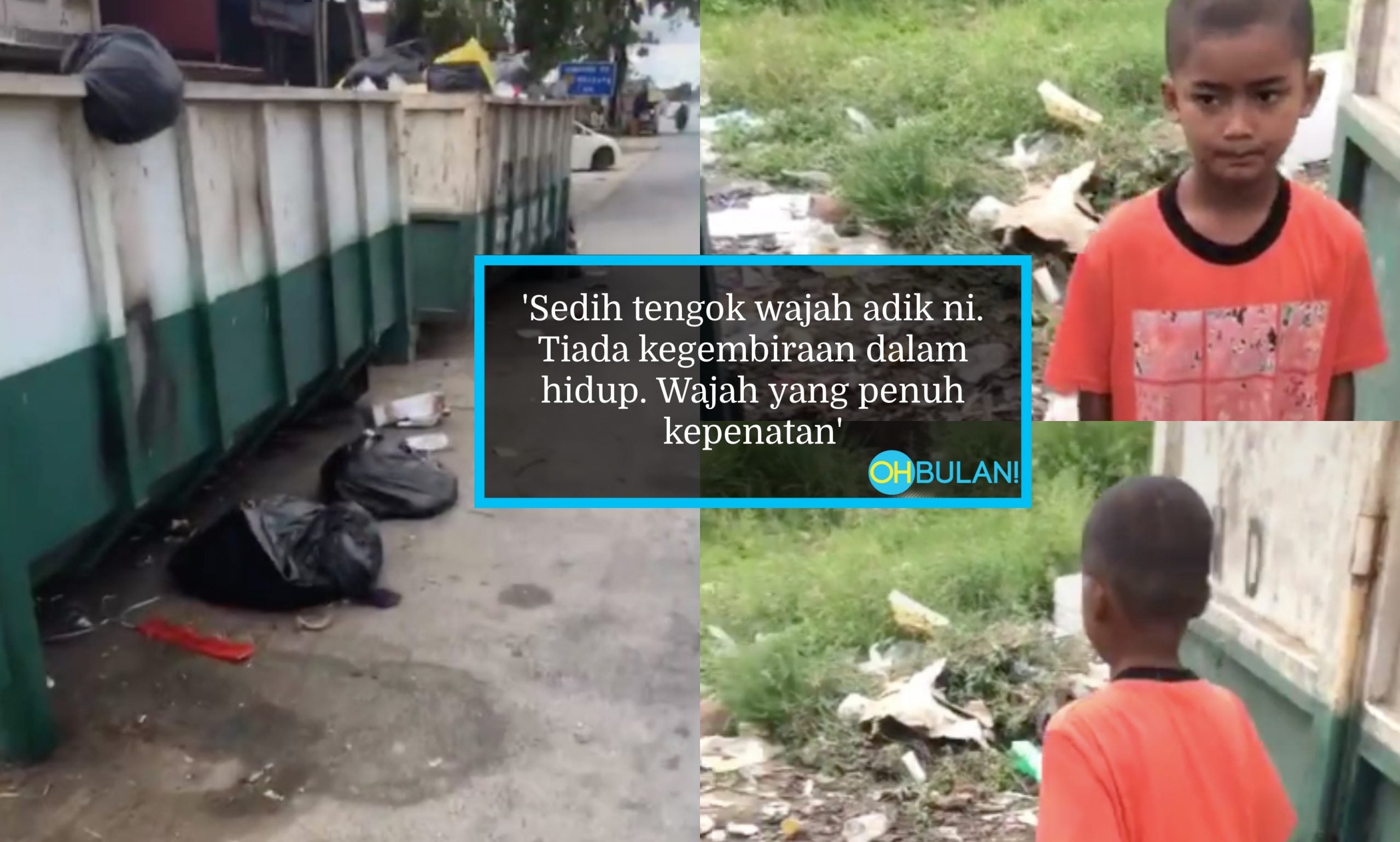 Bapa Meninggal Dunia & Ibu Terlantar Sakit, Kanak-Kanak Ini Sanggup ‘Berkampung’ Di Tong Sampah Cari Rezeki