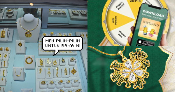 Beli Barang Kemas Raya Ni Bersama Aplikasi Jeweland, Boleh Menang Hadiah & Tebus Baucar!