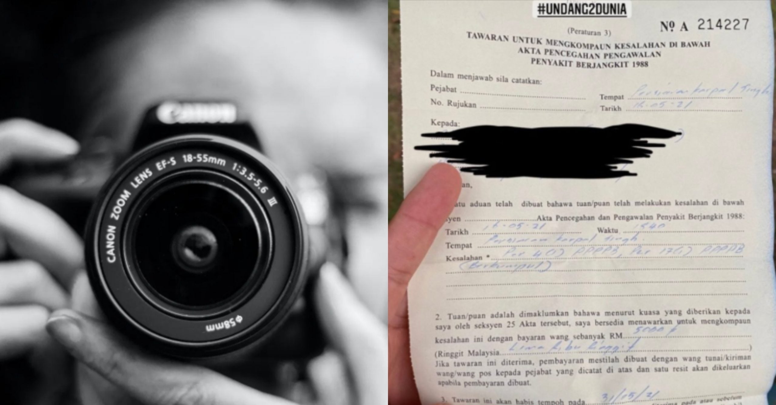 Photoshoot Gambar Pelanggan Di Tempat Awam, Jurugambar Dikompaun RM5k