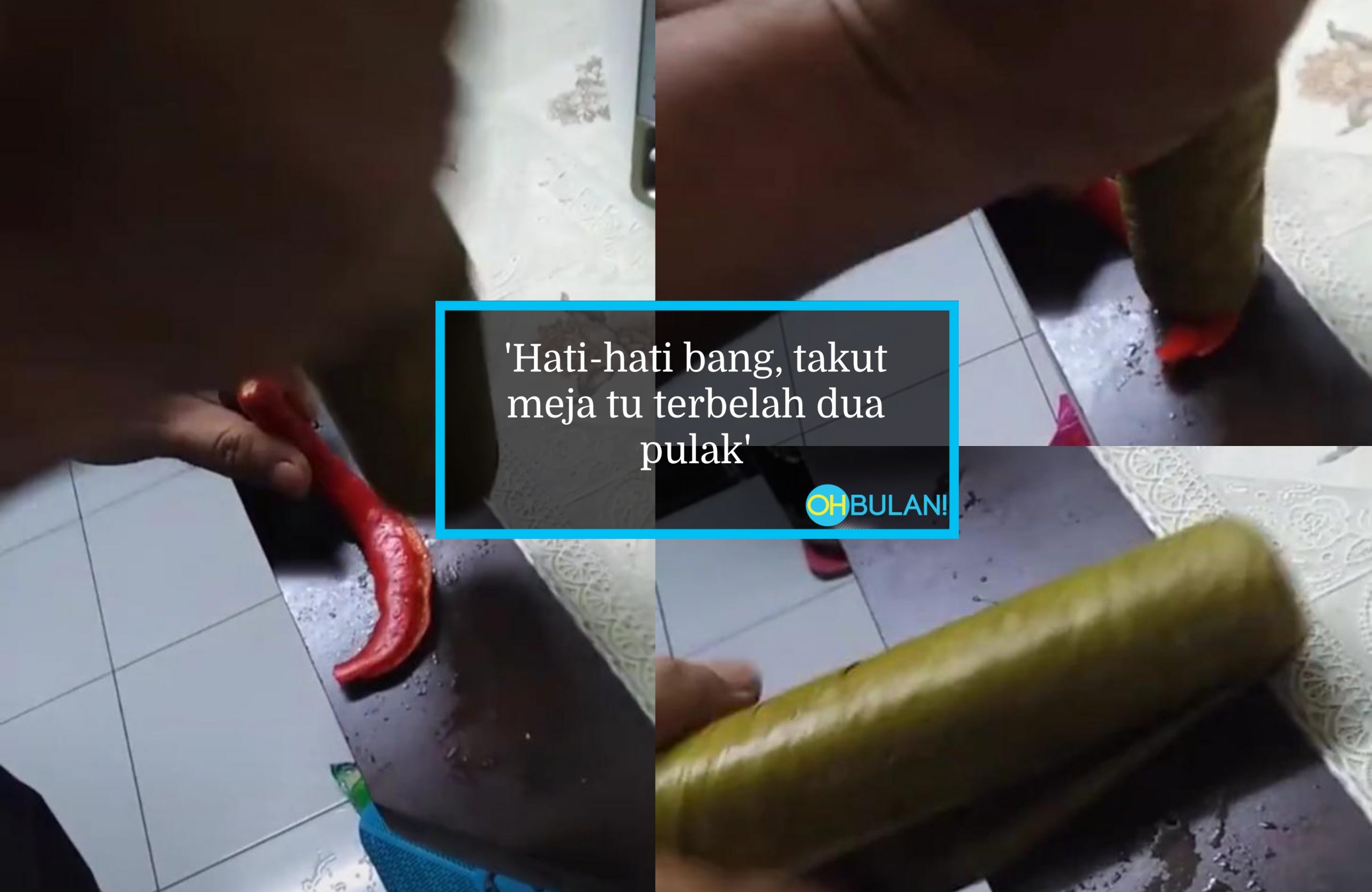 [VIDEO] Tak Tahu Nak Kasihan Ke Nak Gelak, Ini Lemang Ke Lesung Batu?