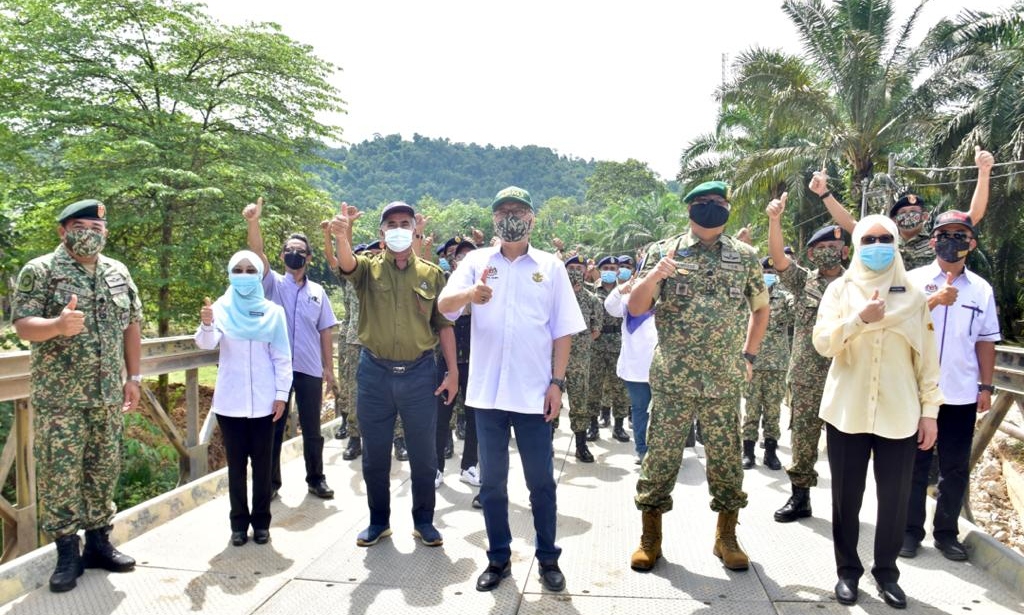 Jambatan Compact Bailey 100 Di Sungai Putat Kini Siap Sepenuhnya Dan Sedia Untuk Digunakan