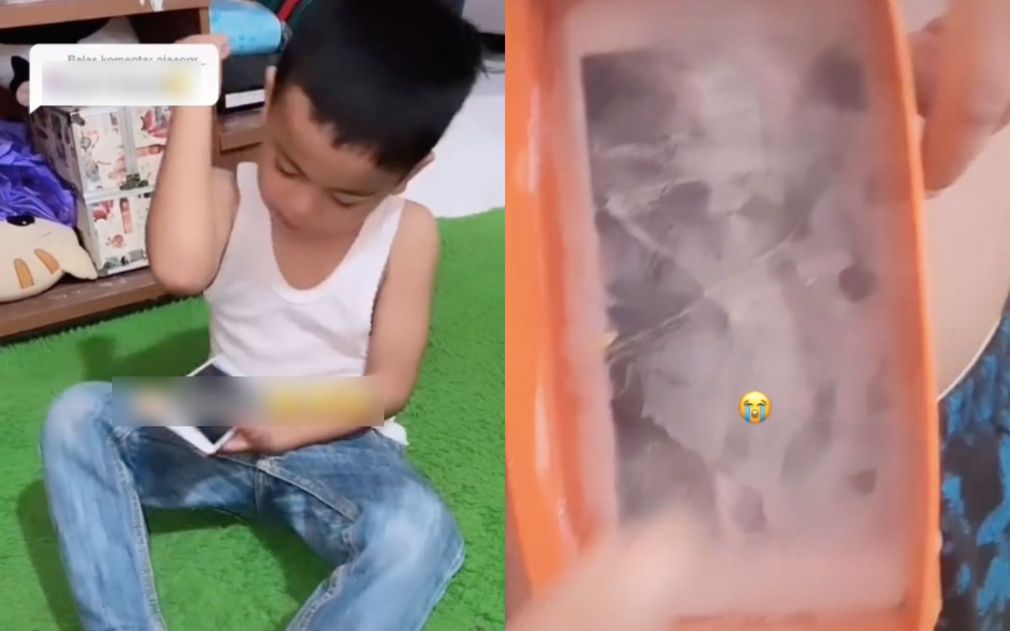 [VIDEO] Telefon Hilang Lebih 3 Hari, Rupa-Rupanya Dah Keras Dalam Peti Ais. Bila Ditanya…
