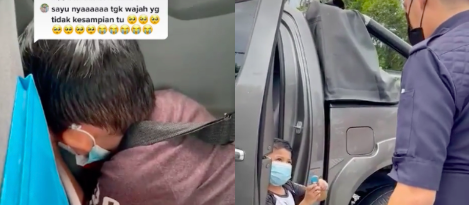 [VIDEO] Menangis Tak Dapat Jumpa Atuk & Nenek, Anak Kecil Berani Minta Izin Sendiri Dengan Polis Walaupun…