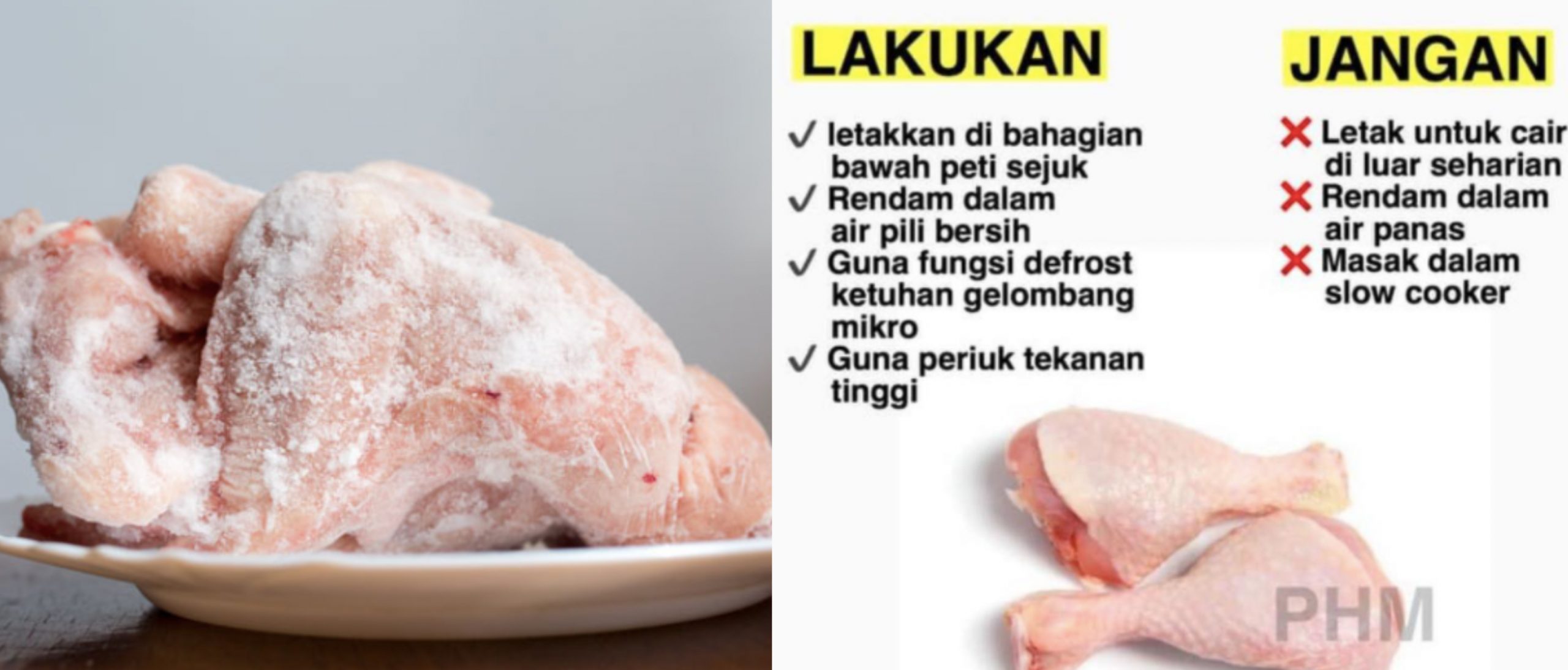 Tips Nyahbeku Stok Frozen Dari Peti Ais, Elak Bakteria Berkumpul & Keracunan Makanan