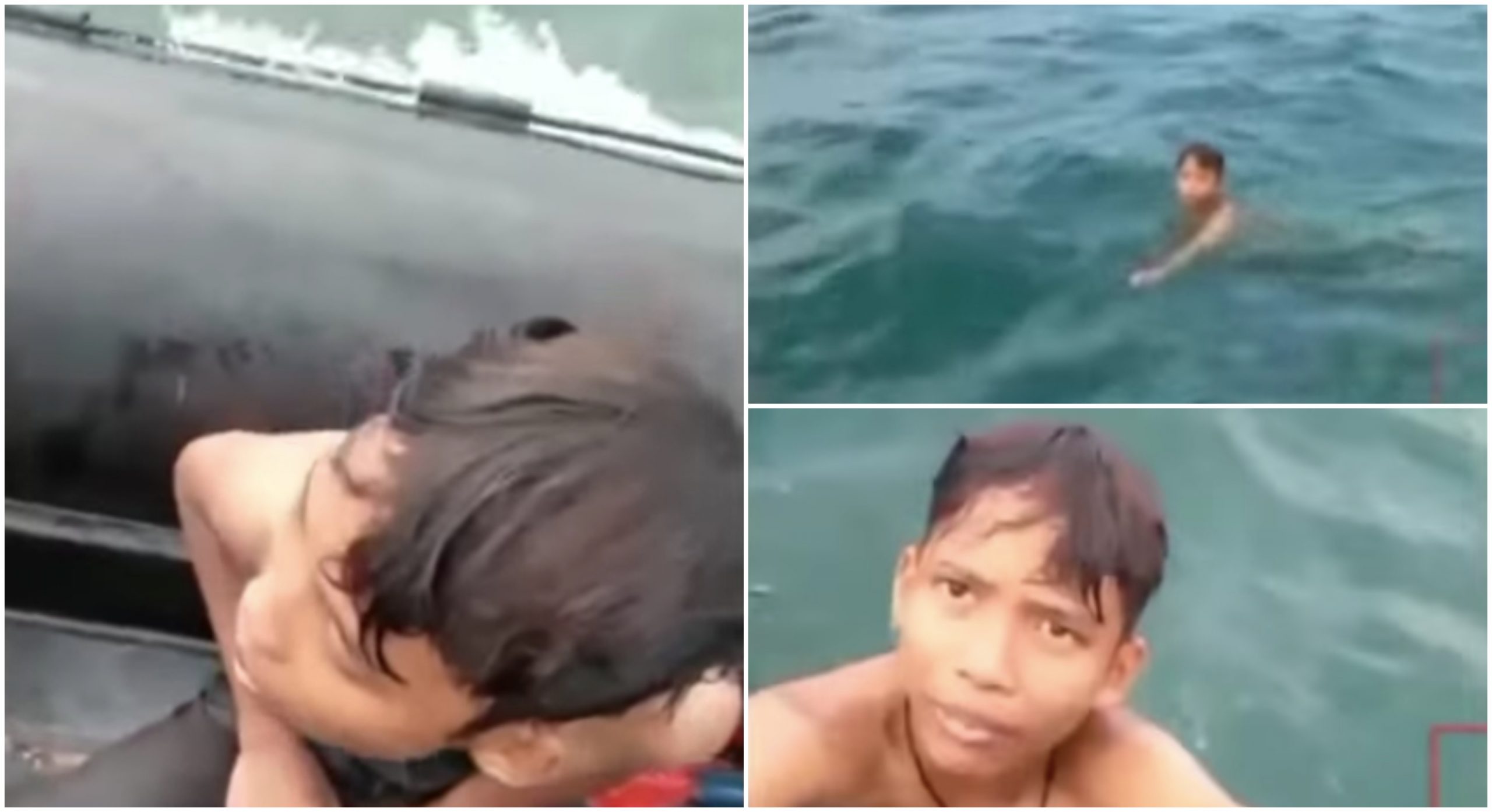 [VIDEO] Dakwa Dicampak Dari Bot, Kanak-Kanak Terapung Di Tengah Laut Selama 3 Jam Berjaya Diselamatkan