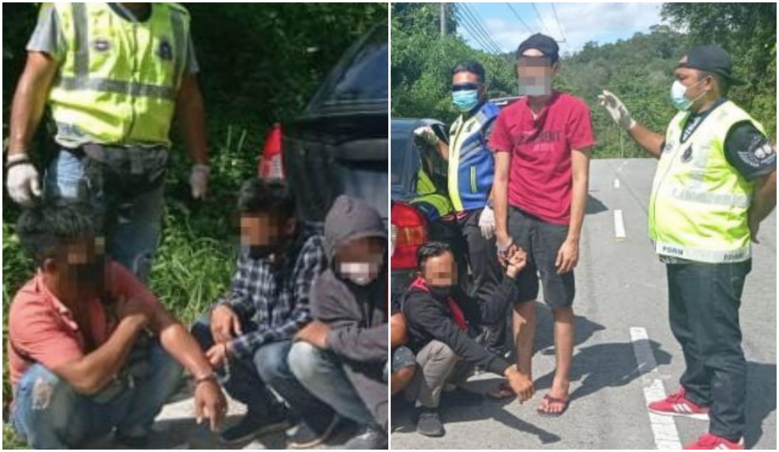 Patut Gelabah Larikan Diri Dari SJR, Rupa-Rupanya Ambil Upah RM200 ‘Bawa’ Warga Asing Dalam Bonet Kereta