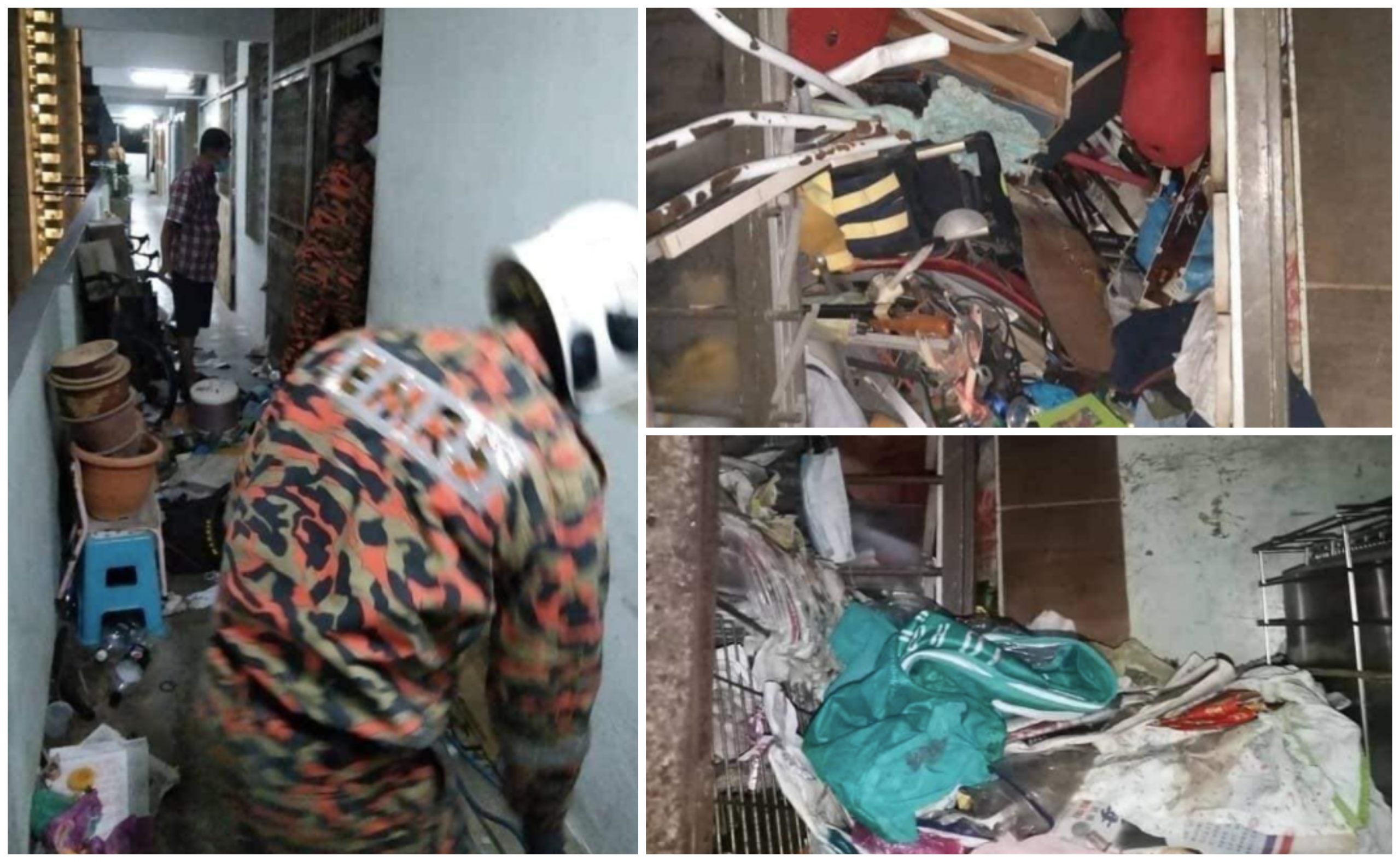 Rumah Penuh Sampah Macam Kapal Pecah, Uncle Terperangkap Berjaya Diselamatkan Bomba