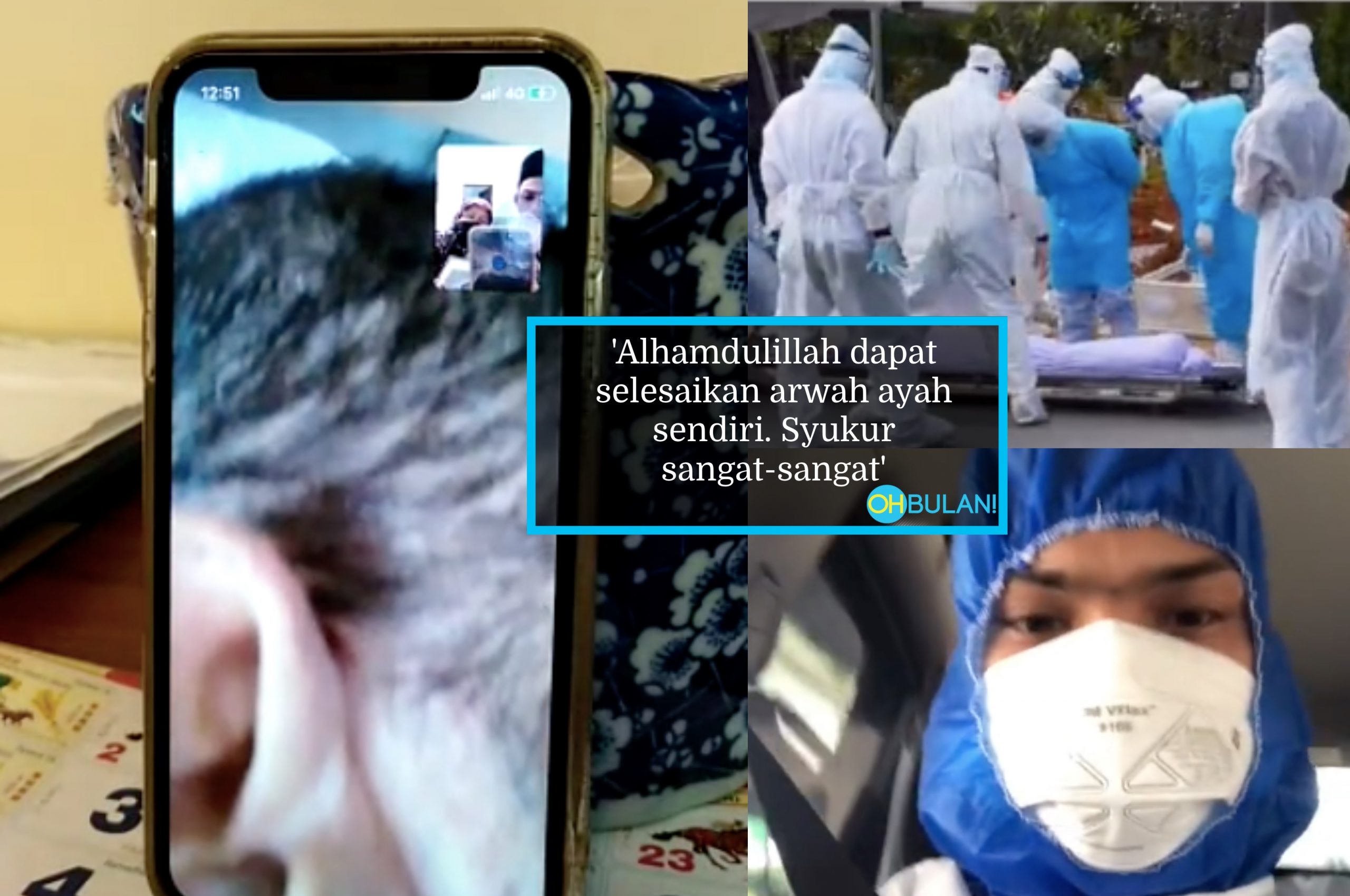 Bapa Bertarung Nyawa Di Hospital, Anak Menangis Video Call Bapa Ajar Mengucap Undang Sebak