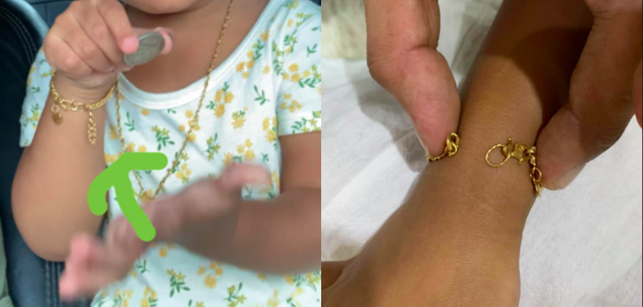 Mana Lagi 1.42 Gram Emas Rantai Tangan Anak Aku?