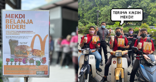 McD Belanja 65,000 Rider Dengan #LekLuMcDBelanja, Ini Respon Mereka Bila Dihargai