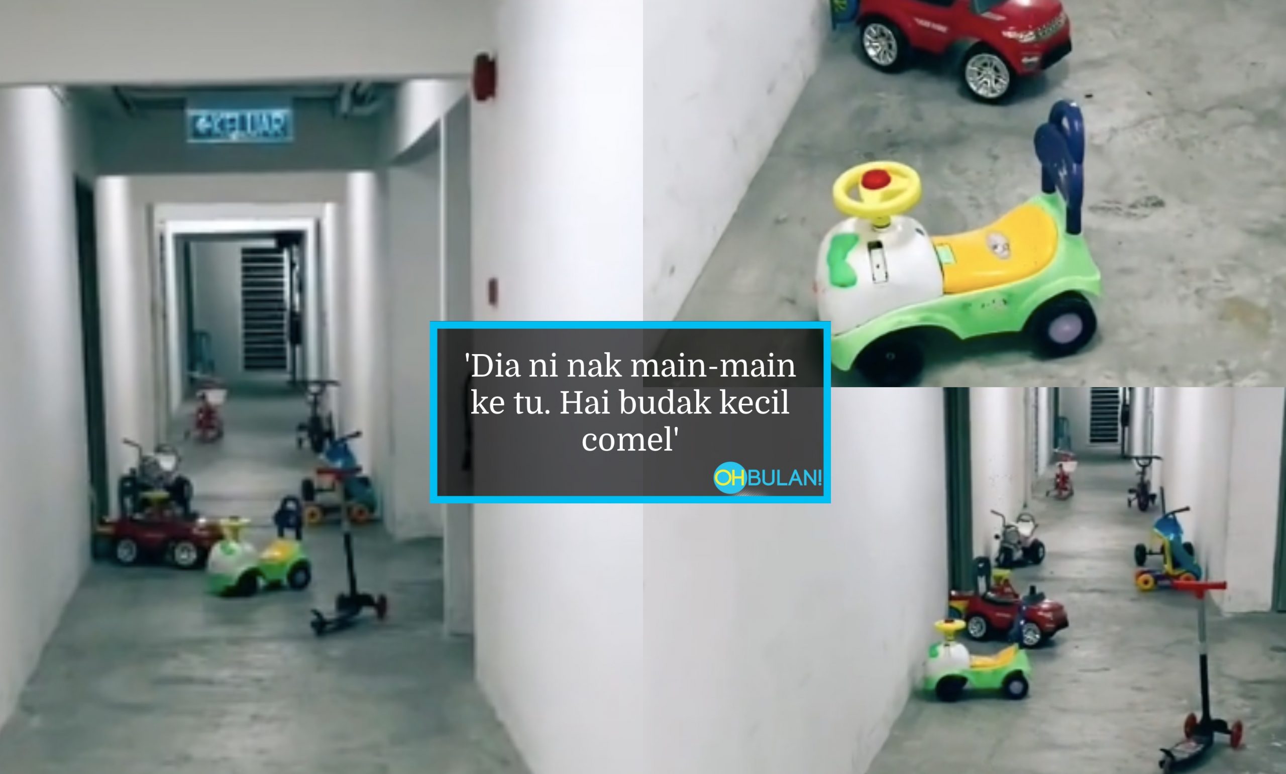 Seram Nampak Kereta Mainan Bergerak Di Koridor Pukul 12 Tengah Malam, Pergi Dekat Tak Ada Orang!