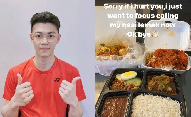 Teringin Nasi Lemak Selepas Pulang Dari Tokyo, Lee Zii Jia Terkejut Dapat Tiga Bungkus – ‘Saya Akan Cuba Sebaik Mungkin Habiskan’