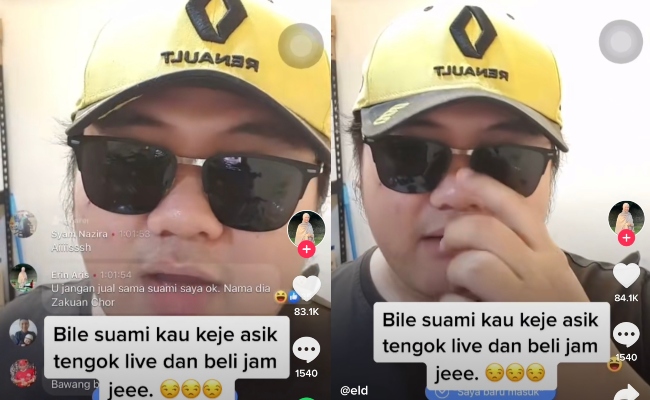 Geram Suami Banyak Beli Jam Masa Live, Wanita Rayu Peniaga Jangan Jual – ‘Nama Dia Zakuan’