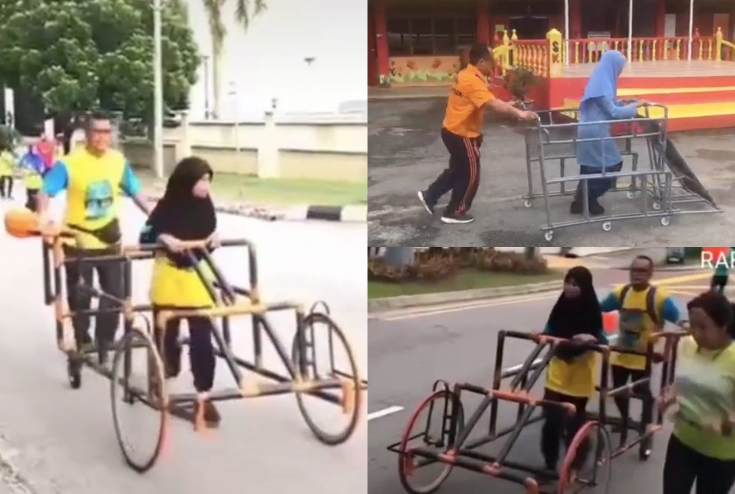 [VIDEO] Hasilkan ‘Troli’ Khas Untuk Pelajar OKU Sertai Larian, Usaha Mulia Guru Ini Terima Pujian