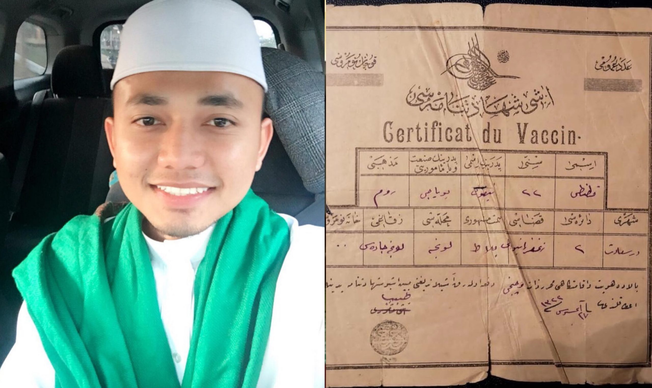 Kongsi Sijil Vaksin Zaman Uthmaniyah, Netizen ‘Berperang’ Di IG PU Amin – ‘Orang Cerita Pasal Vaksin Je Mula Nak Melenting’
