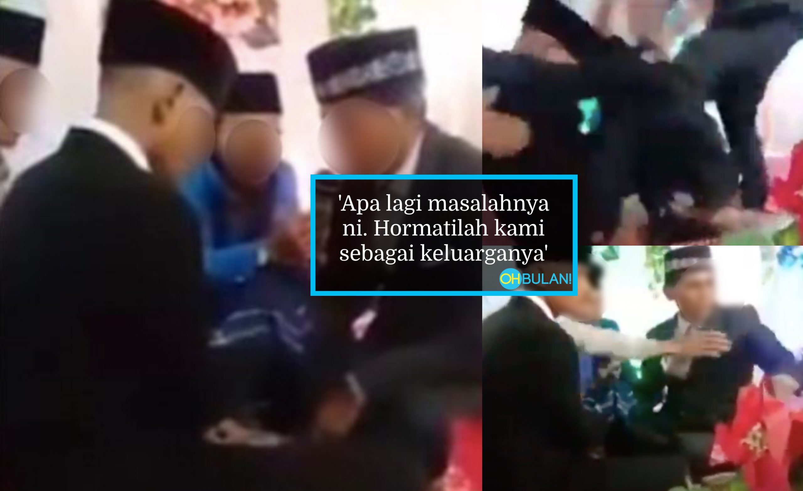 [VIDEO] Lewat Datang Akad Nikah Punya Hal, Pengantin Lelaki Kena Tendang Dengan Pak Mentua