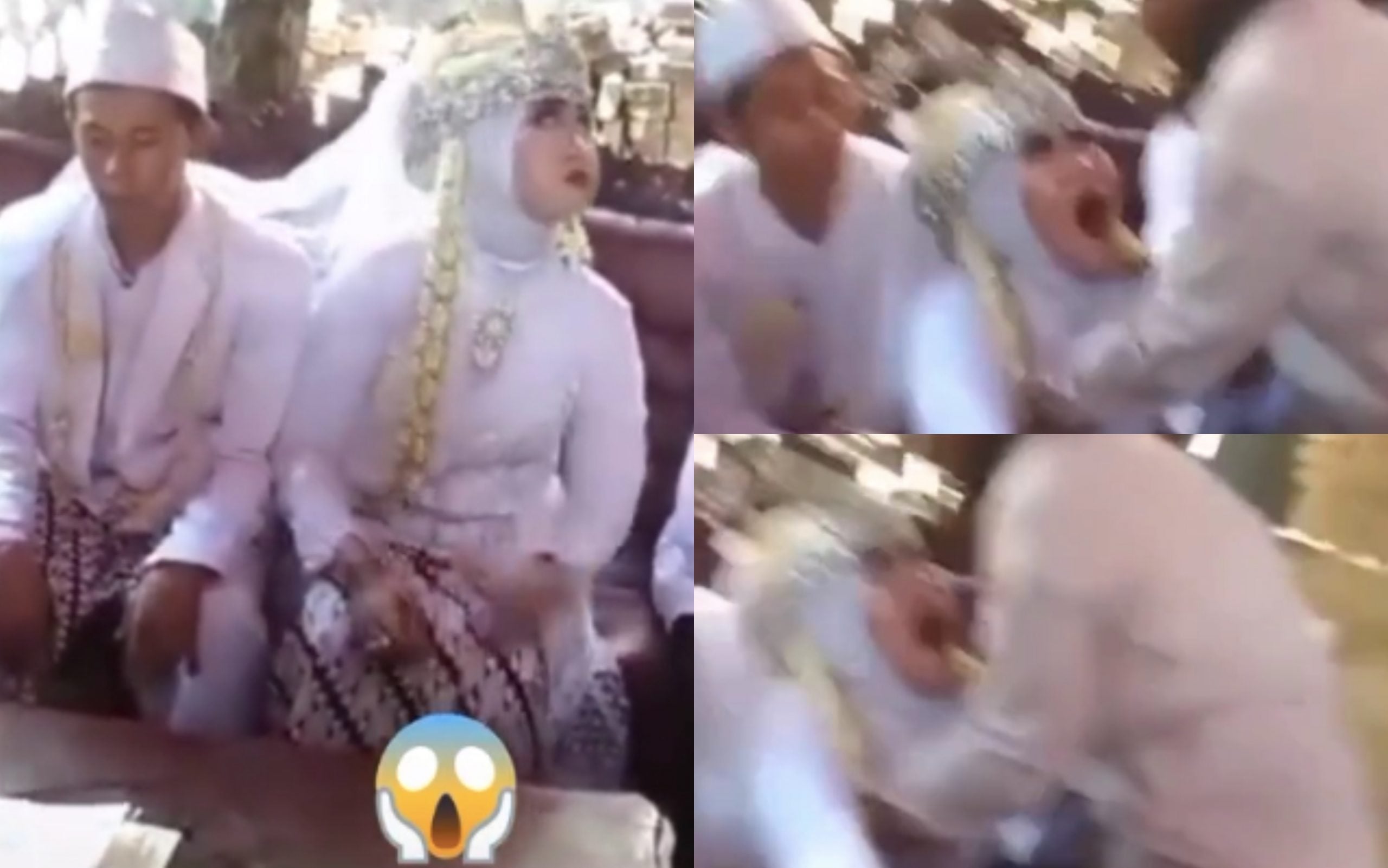 [VIDEO] Nampak ‘Benda’ Melintas Masa Akad Nikah, Pengantin Wanita Tiba-Tiba Meracau Macam Kena Sampuk