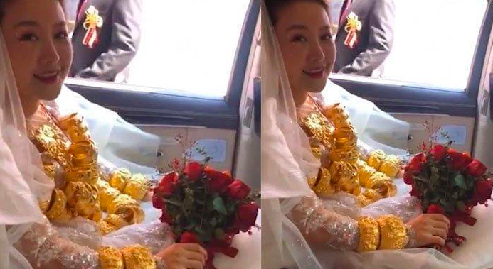 Pakai Emas 60kg Masa Kahwin, Tetamu Kasihan Pengantin Perempuan Kena ‘Tayang’ Hantaran’ Suami