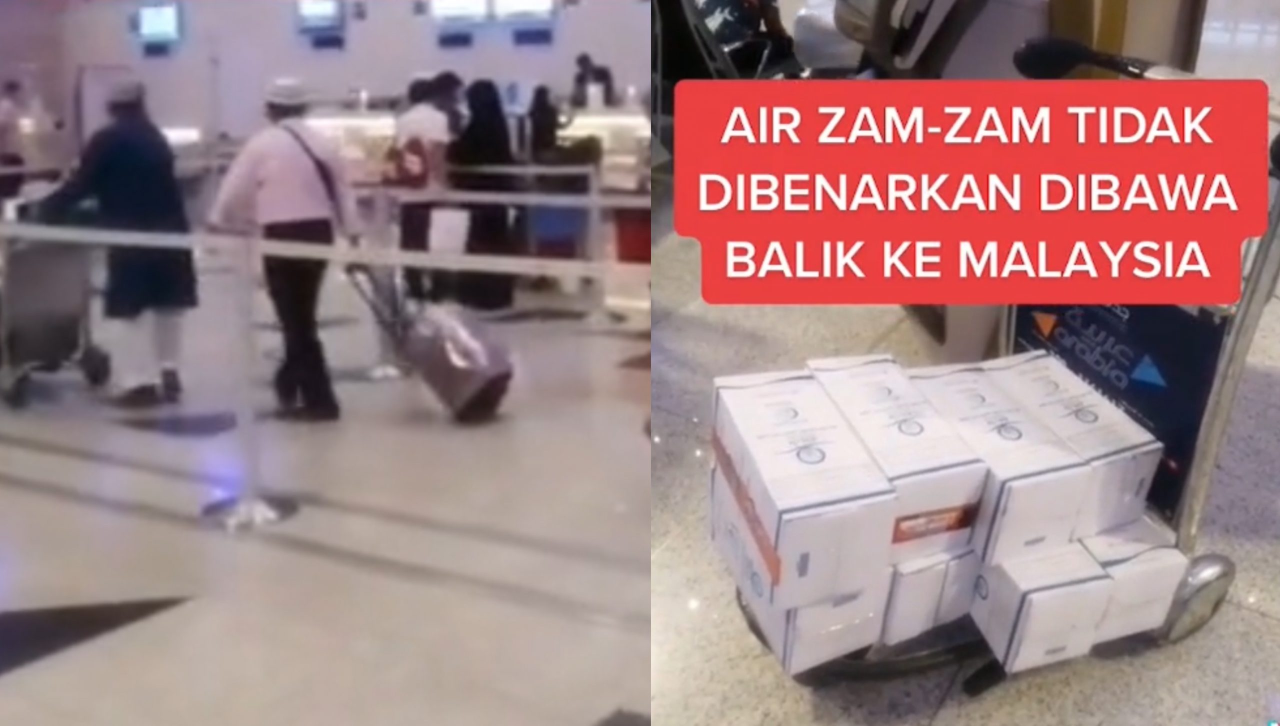 [VIDEO] ‘Walaupun Hanya 5 Liter’ – Arab Saudi Sudah Tidak Benarkan Air Zam Zam Dibawa Pulang Ke Malaysia?
