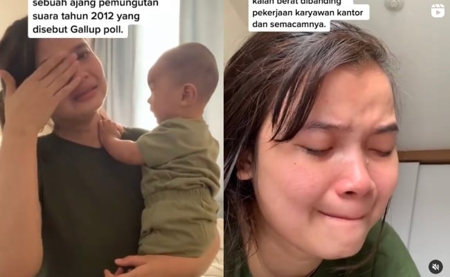 Wanita Ini Nangis ‘Breakdown’ Penat Jaga Anak, Dedah Masalah Depresi Dalam Kalangan Suri Rumah