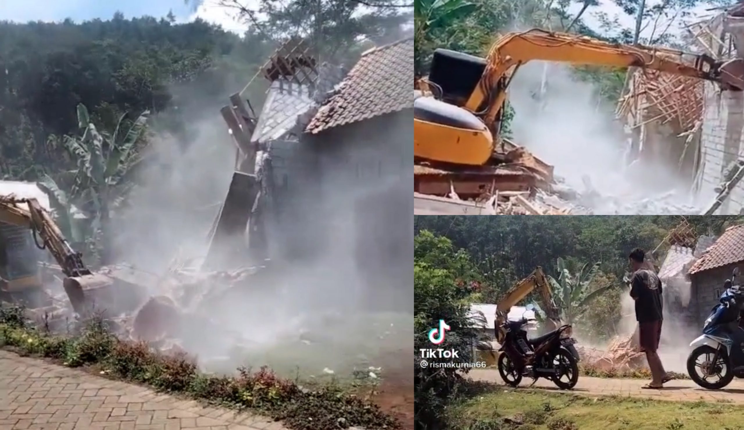[VIDEO] Isteri Kantoi Curang Dengan Kekasih Gelap, Suami ‘Naik Hantu’ Roboh Rumah Guna Jengkaut
