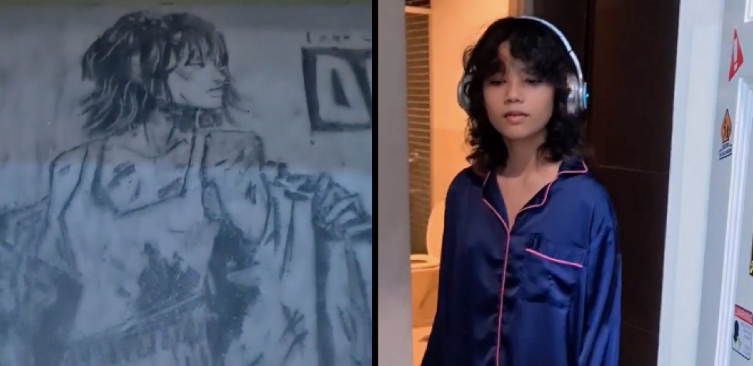 [VIDEO] Berjaya Lukis Watak Pemain Nombor 067 Di Atas Karpet Bilik Tidur, Netizen Kagum Lihat Bakat Anak Sharifah Shahirah – ‘Tangan Ajaib’