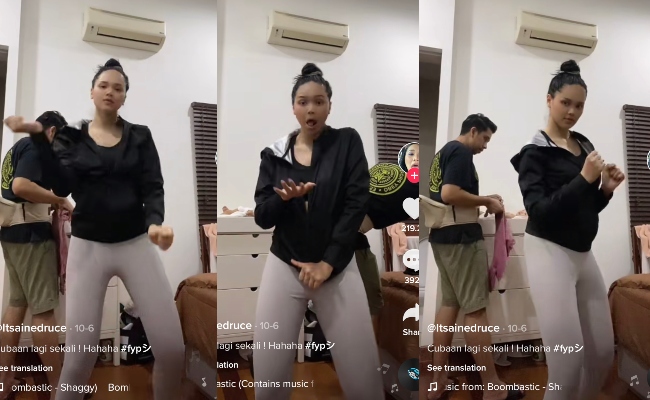 Menari TikTok Sampai Suami Geleng Kepala, Ain Edruce Ditegur Netizen – ‘Lebih Manis Kalau Tak Terkinja-Kinja’