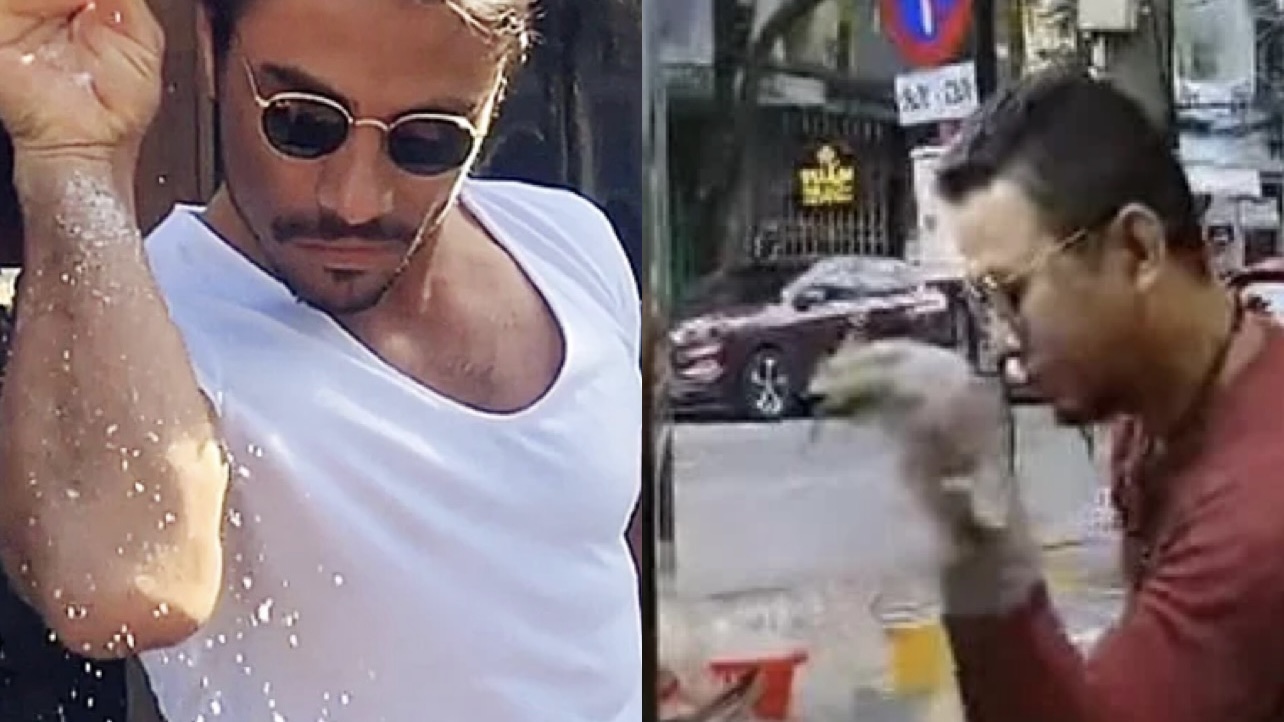 Tiru Aksi Salt Bae, Penjual Mi Dipanggil Polis Didakwa Persenda Pegawai Kerajaan Makan Di Restoran Mahal