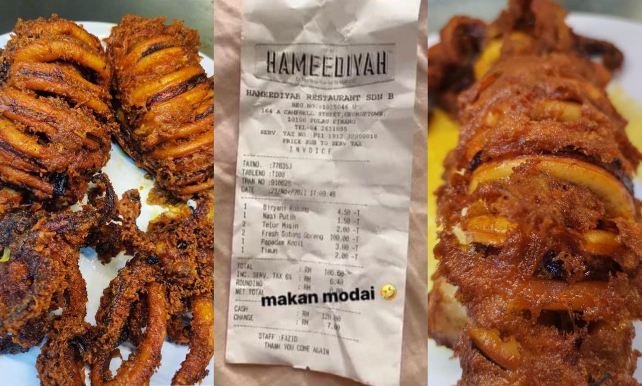 Pelanggan Makan Sotong RM100 Mohon Maaf, Dakwa Ada Orang ‘Screenshot’ Gambar Resit