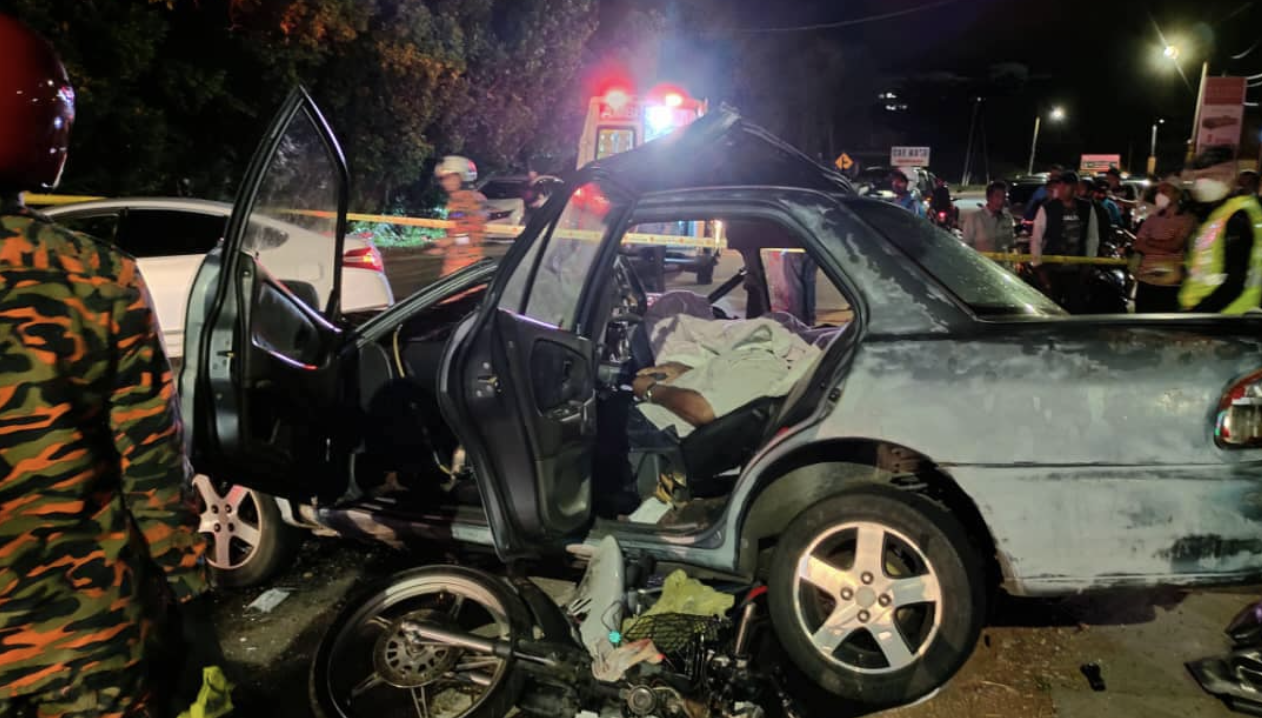 Tragedi Balik Kerja, Seorang Maut & 5 Lagi Cedera Parah Dilanggar Pemandu Mabuk