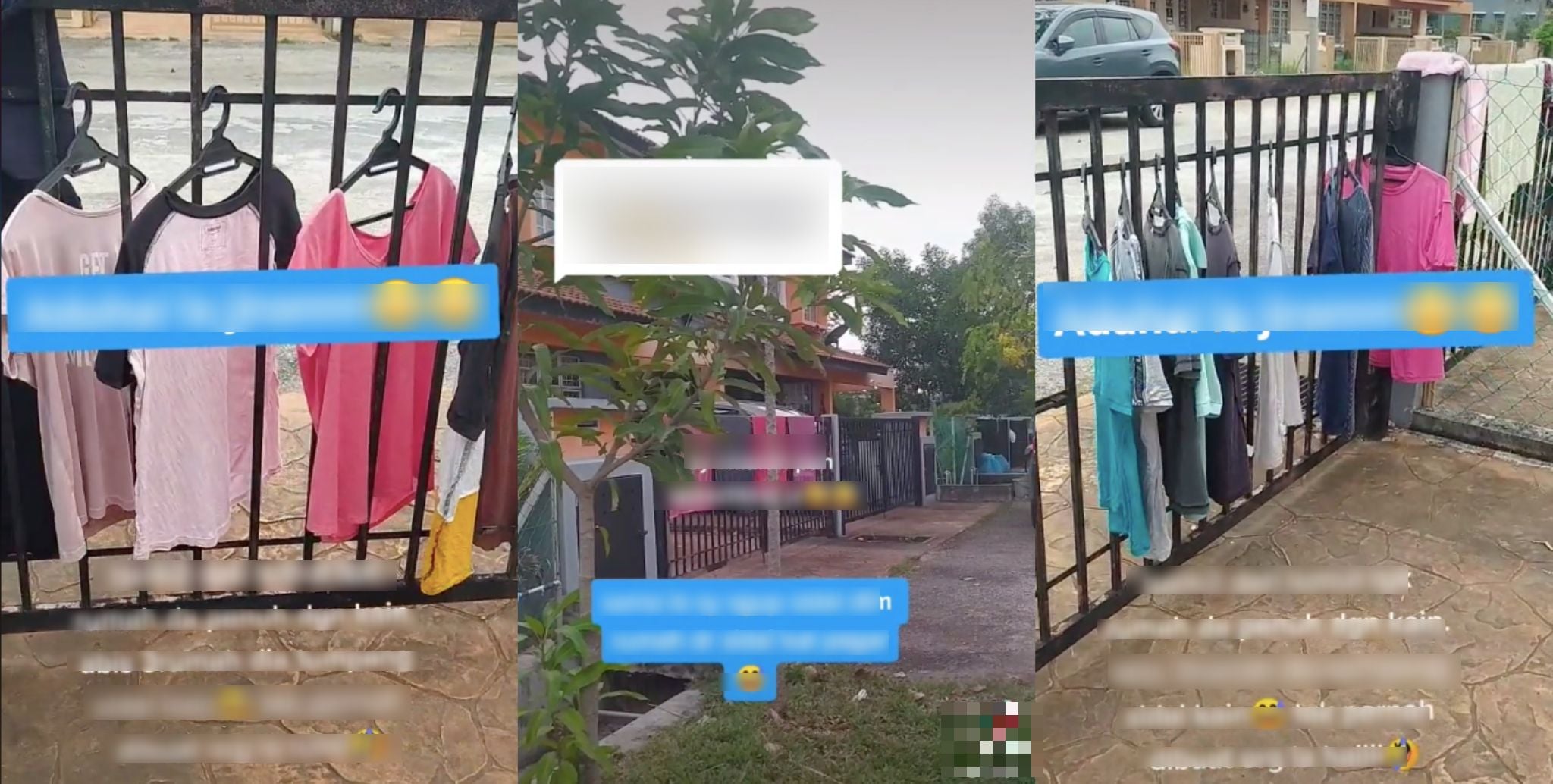 [VIDEO] Jiran Oh Jiran! Sampai 3 Rumah Dia Tumpang Sidai Baju…