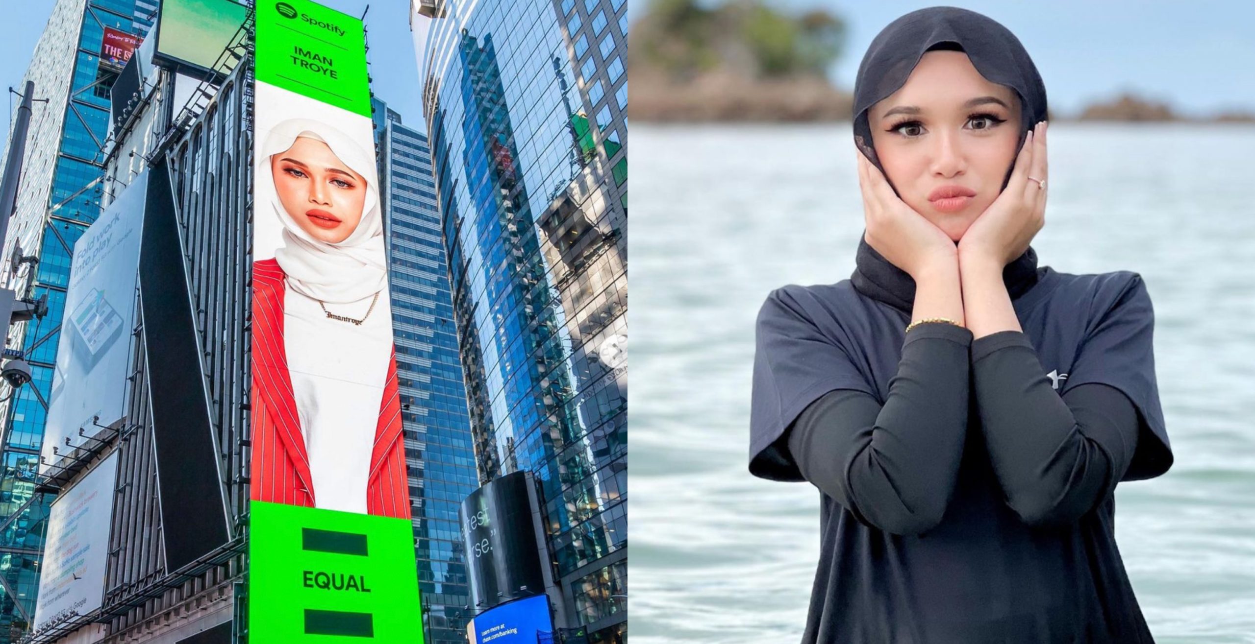 Giliran Iman Troye ‘Hiasi’ Papan Iklan Digital Gergasi Di New York Times Square