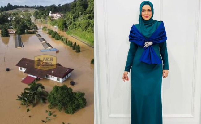 Tak Boleh Balik Kampung Sebab Anak Tak Sihat, Siti Nurhaliza Risau Tengok Keadaan Banjir Di Pahang – ‘Saya Di Kuala Lumpur Tapi Hati Di Daerah Lipis’