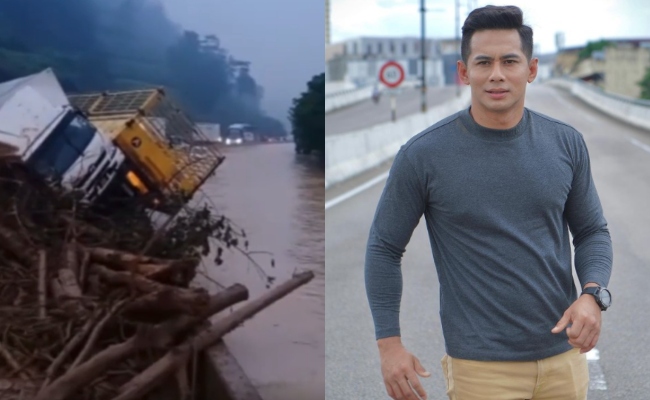 Terkandas Di Kawasan Tanah Runtuh, Fizo Omar Sedih Tak Boleh Bantu Warga Emas & Bayi – ‘Ramai Terpaksa Keluar Dari Kereta Cari Tempat Selamat’