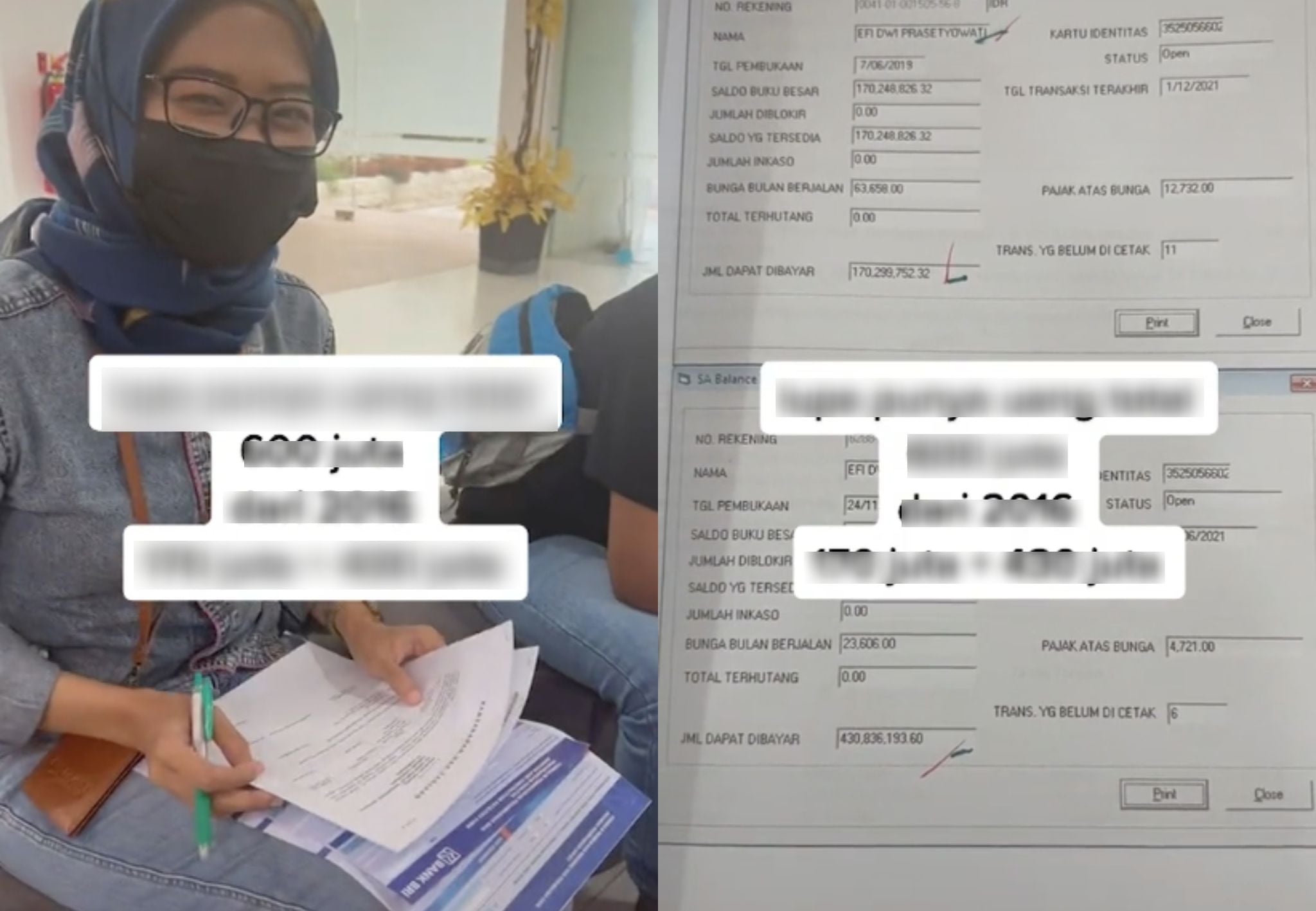Wanita Terkejut Pegawai Bank Datang Rumah Beritahu Ada RM180 Ribu Dalam Akaun, Kad Pun Dah Hilang