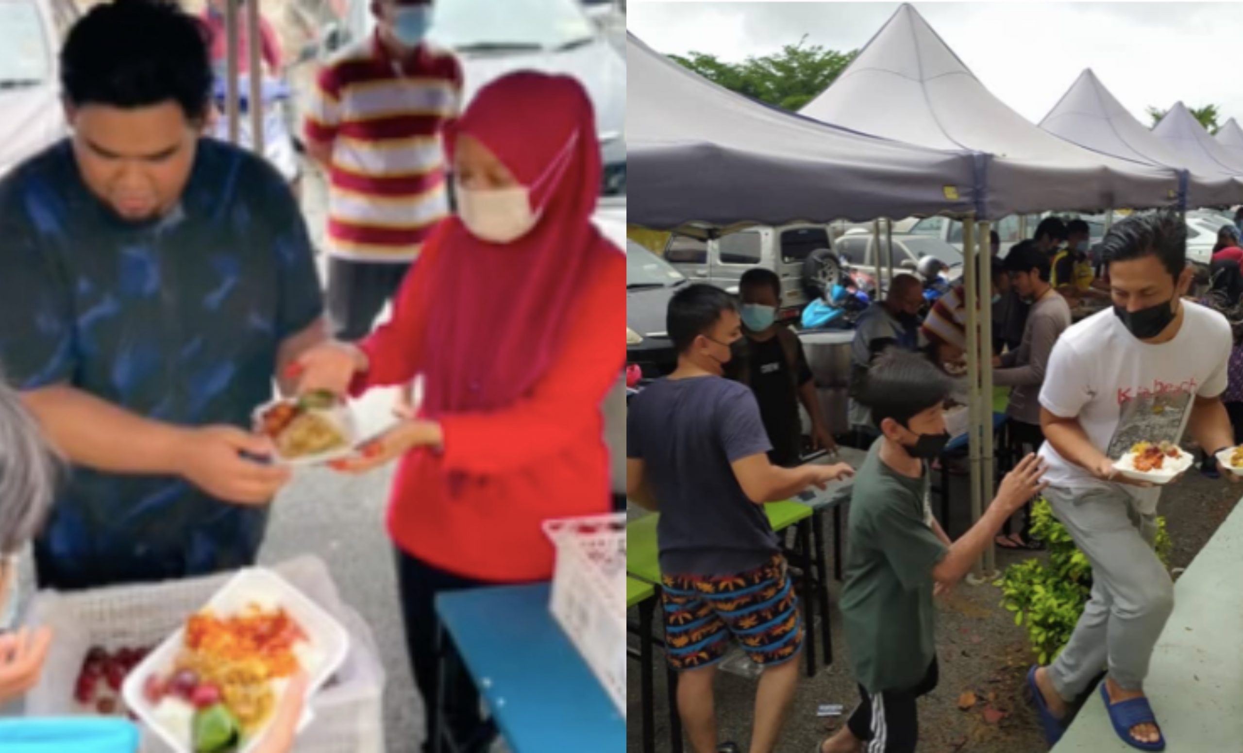 [VIDEO] Majlis Kahwin Dibatalkan, Pengantin Agih Lauk Kenduri Kepada Mangsa Banjir