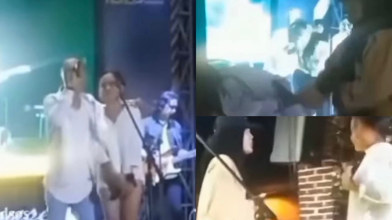 [VIDEO] ‘Seronok’ Menyanyi Dengan Wanita Lain Atas Pentas, Isteri Datang Tampar Suami