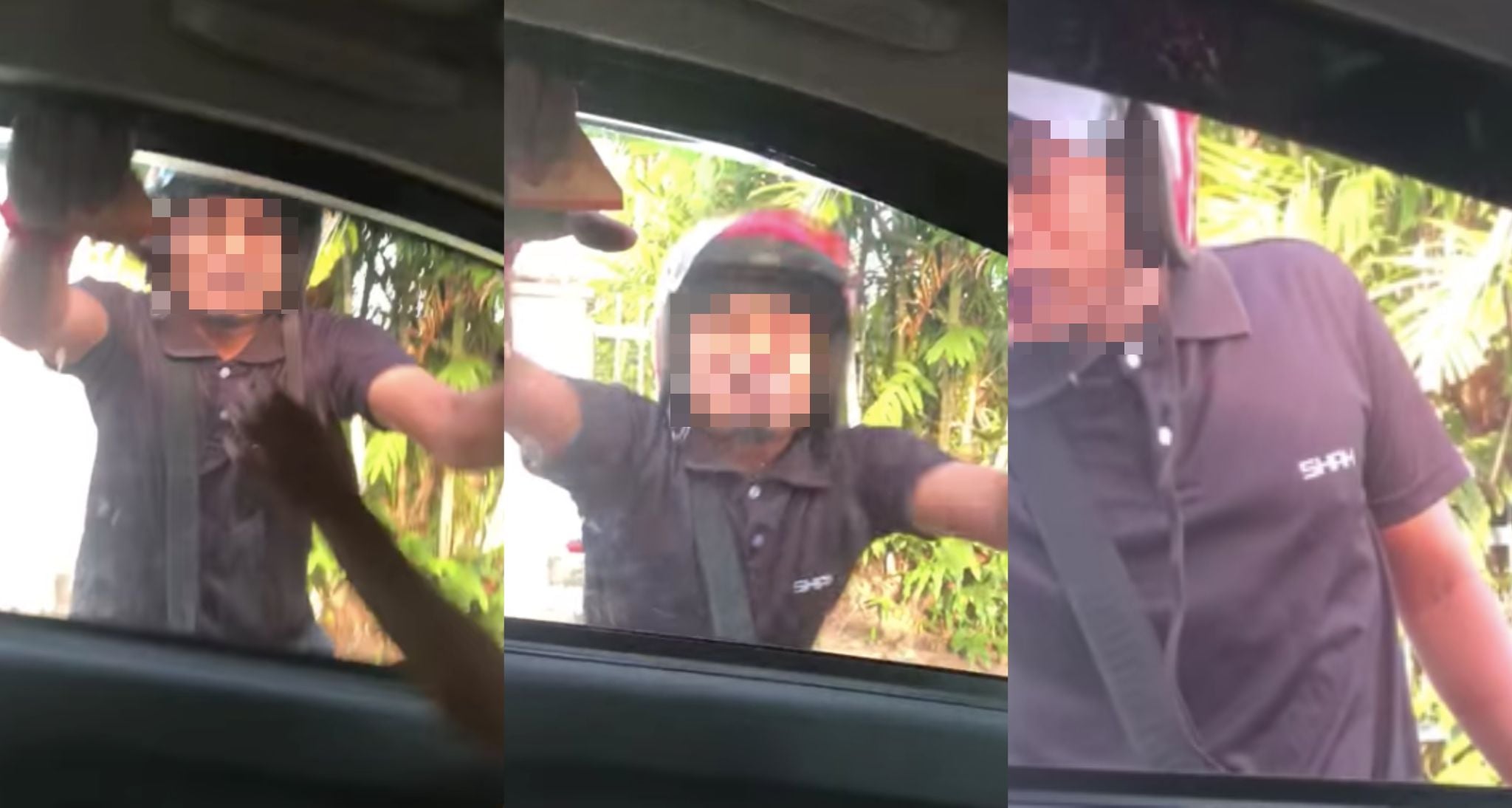 Video Lelaki Mengamuk Pecahkan Cermin Kereta Isteri Tular, Anak-Anak Menangis Takut