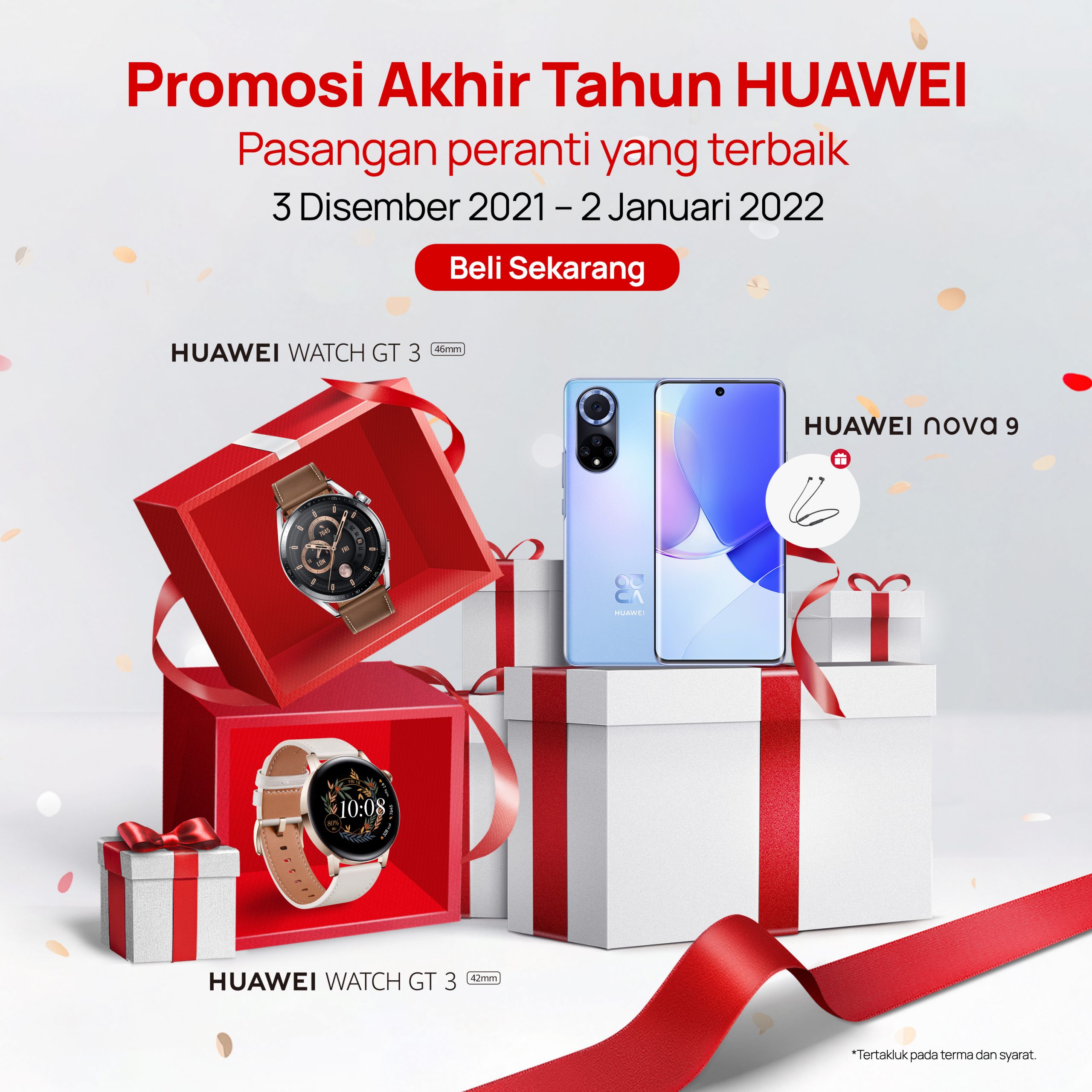 HUAWEI Lancarkan nova 9 Dan WATCH GT 3, Kombinasi Sempurna Untuk Meningkatkan Penggayaan Korang!