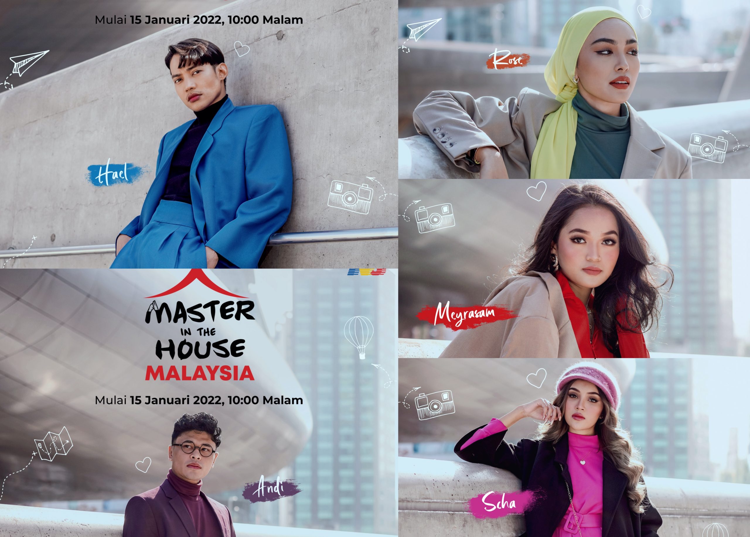 5 Selebriti Popular Malaysia Berguru Dengan 'Master', Selesaikan Cabaran Dalam Master In The House Malaysia 5