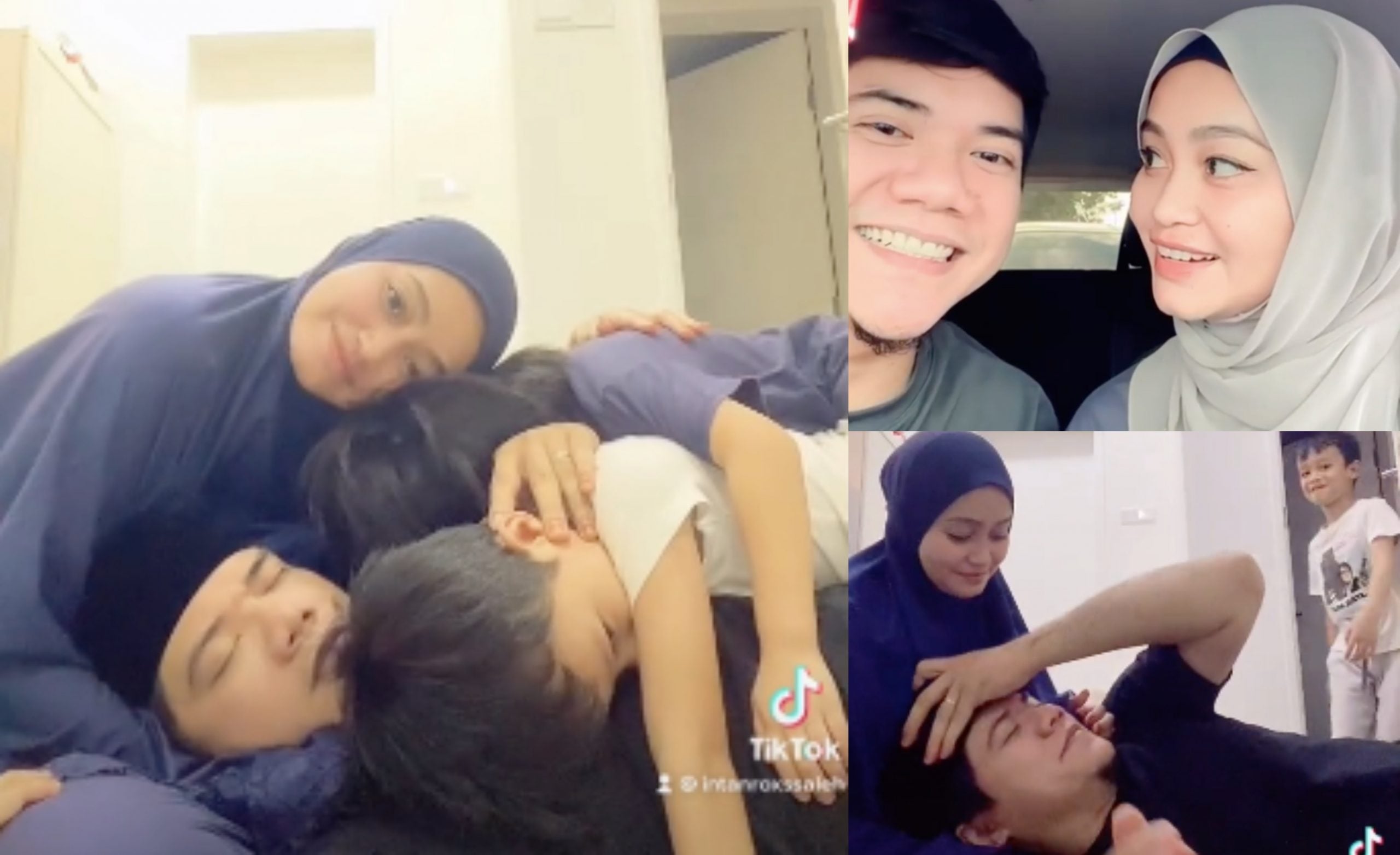 Tersenyum Bahagia Saat Suami Baring Di Riba, Netizen Doa Kebahagiaan Intan Saleh – ‘Akan Ada Pelangi Selepas Hujan’
