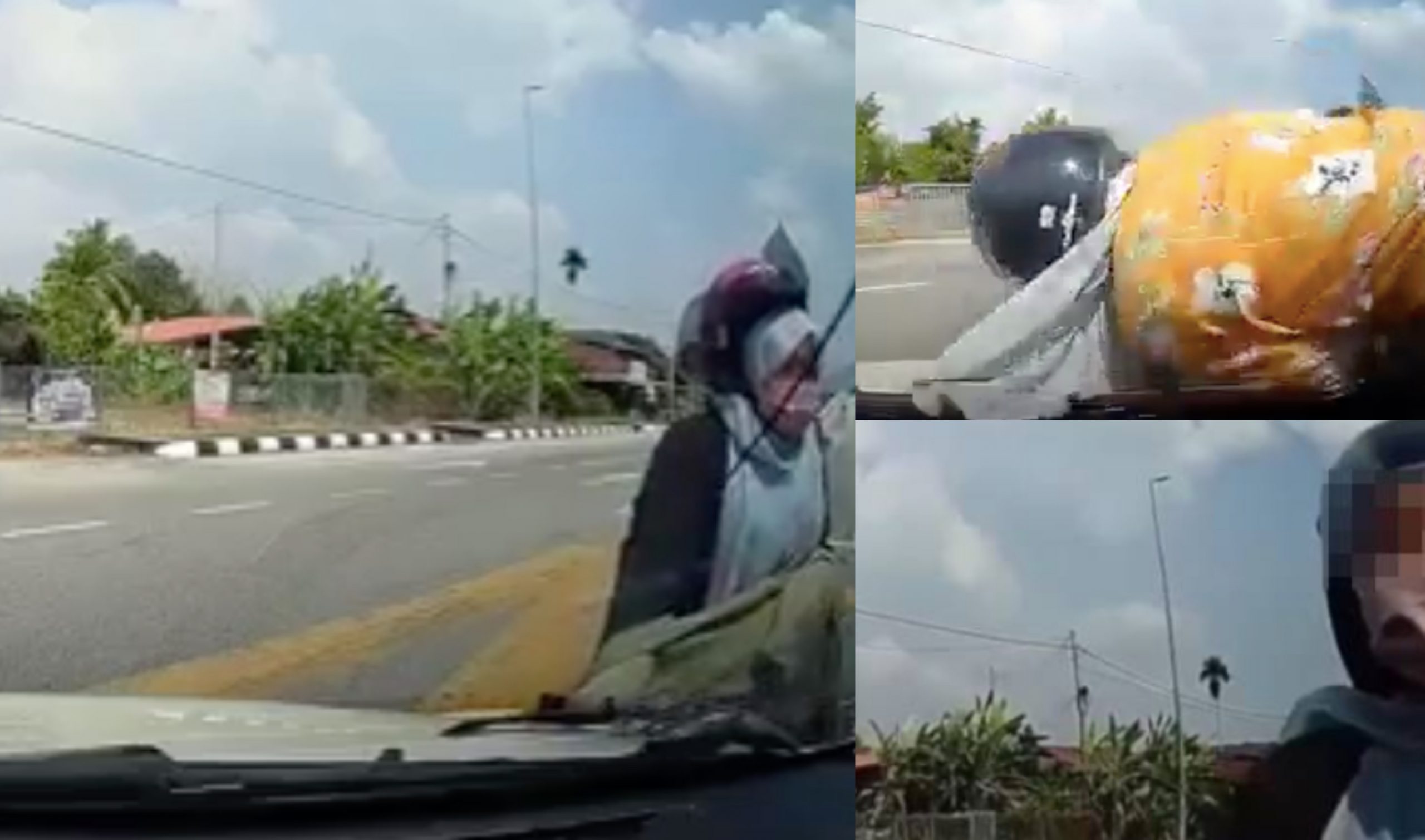 [VIDEO] Kejar Boyfriend Curang, Dua Beranak Rempuh Kereta Di Lampu Isyarat