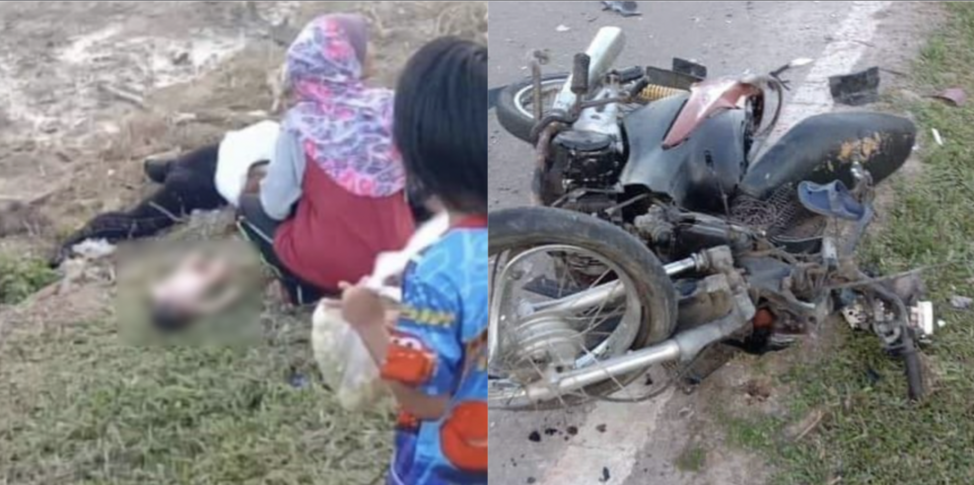 Ibu Hamil 9 Bulan Maut, Bayi Terkeluar Dari Rahim Dalam Nahas