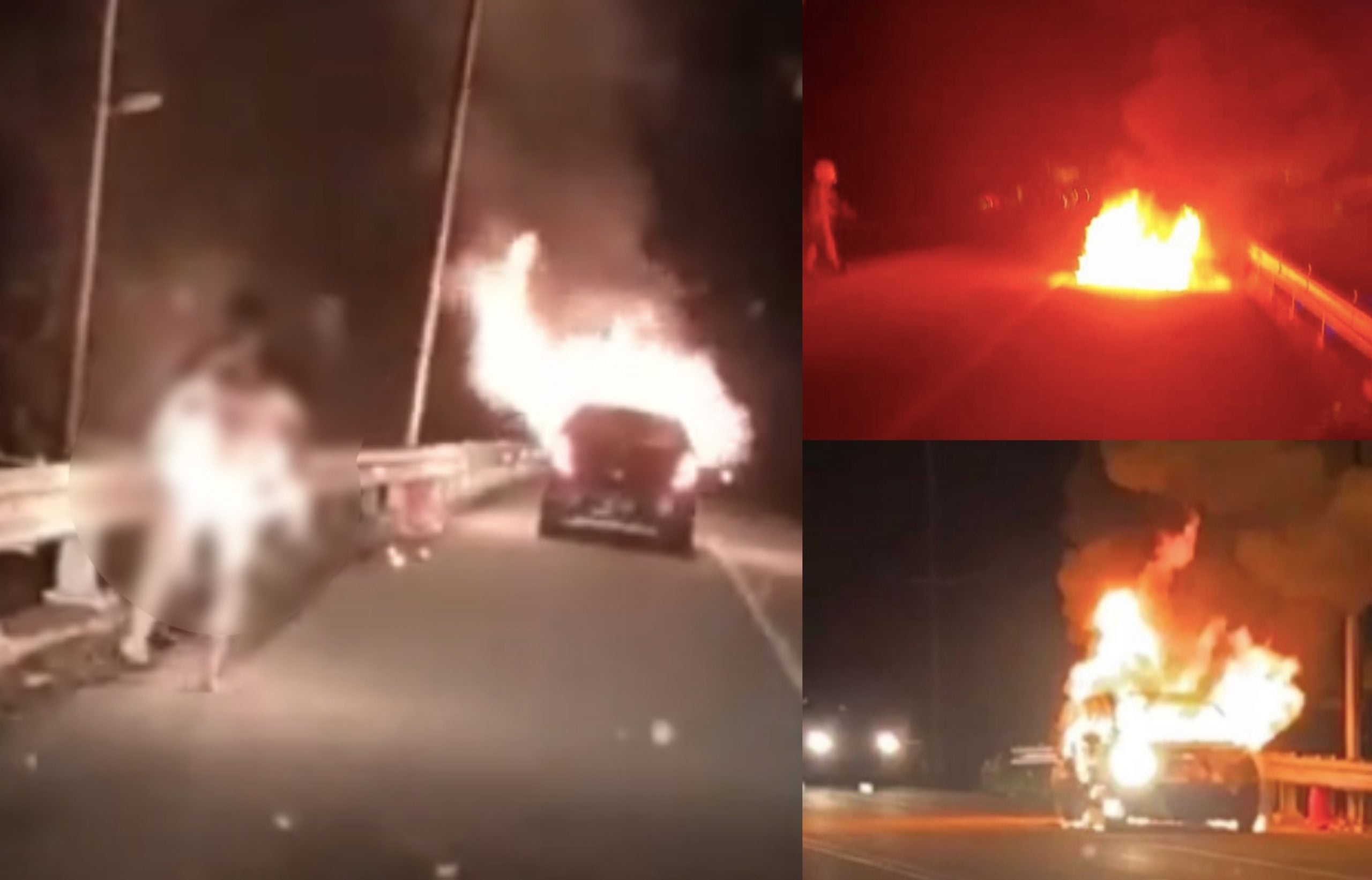 [VIDEO] Kecewa ‘EX Girlfriend’ Ada Kekasih Baru, Lelaki Sengaja Bakar Diri Dalam Kereta Hingga Melecur 96%
