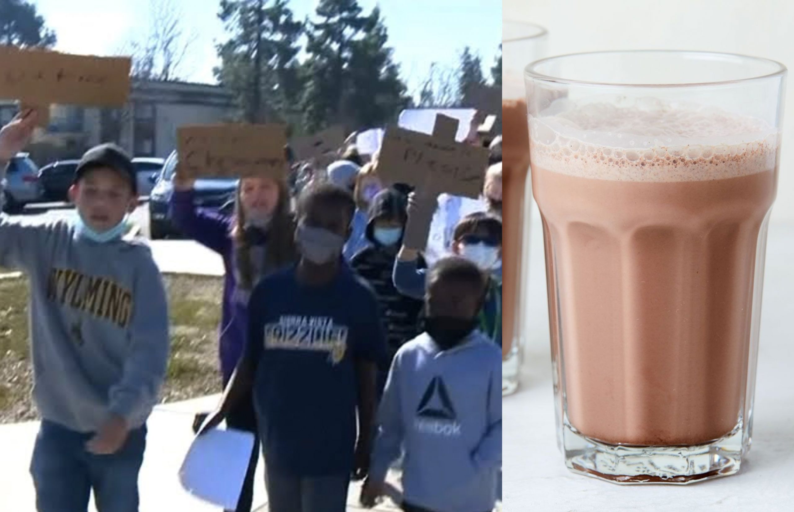 Pelajar 9 Tahun Buat Protes Beramai-Ramai Selepas Kantin Sekolah Berhenti Sediakan Susu Coklat – ‘Kembalikan Susu Coklat Kami!’