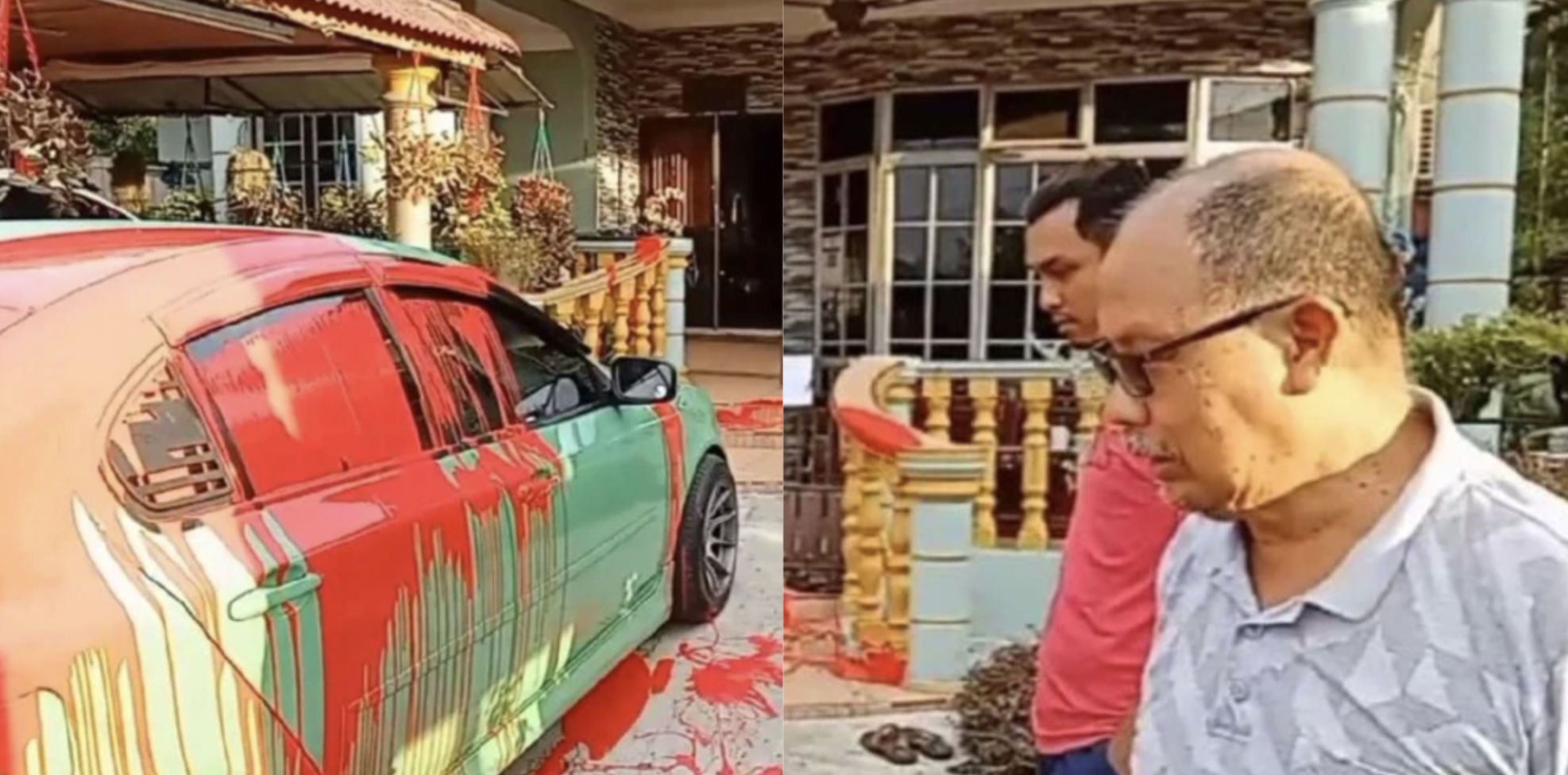 ‘Kalau Tak Reply, Saya Akan Bakar Rumah Awak’ – Tak Pernah Pinjam Ah Long, Lelaki Terkejut Rumah & Kereta Disimbah Cat