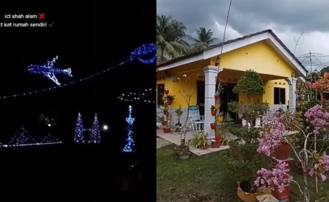 Raya Sakan! Lampu ‘Lip-Lap’ Penuh Depan Rumah Macam Dekat i-City