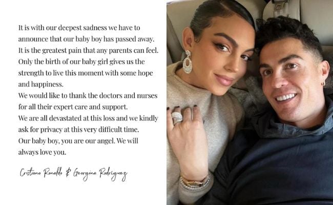 Cristiano Ronaldo & Isteri Umum Seorang Bayi Kembar Mereka Meninggal Dunia