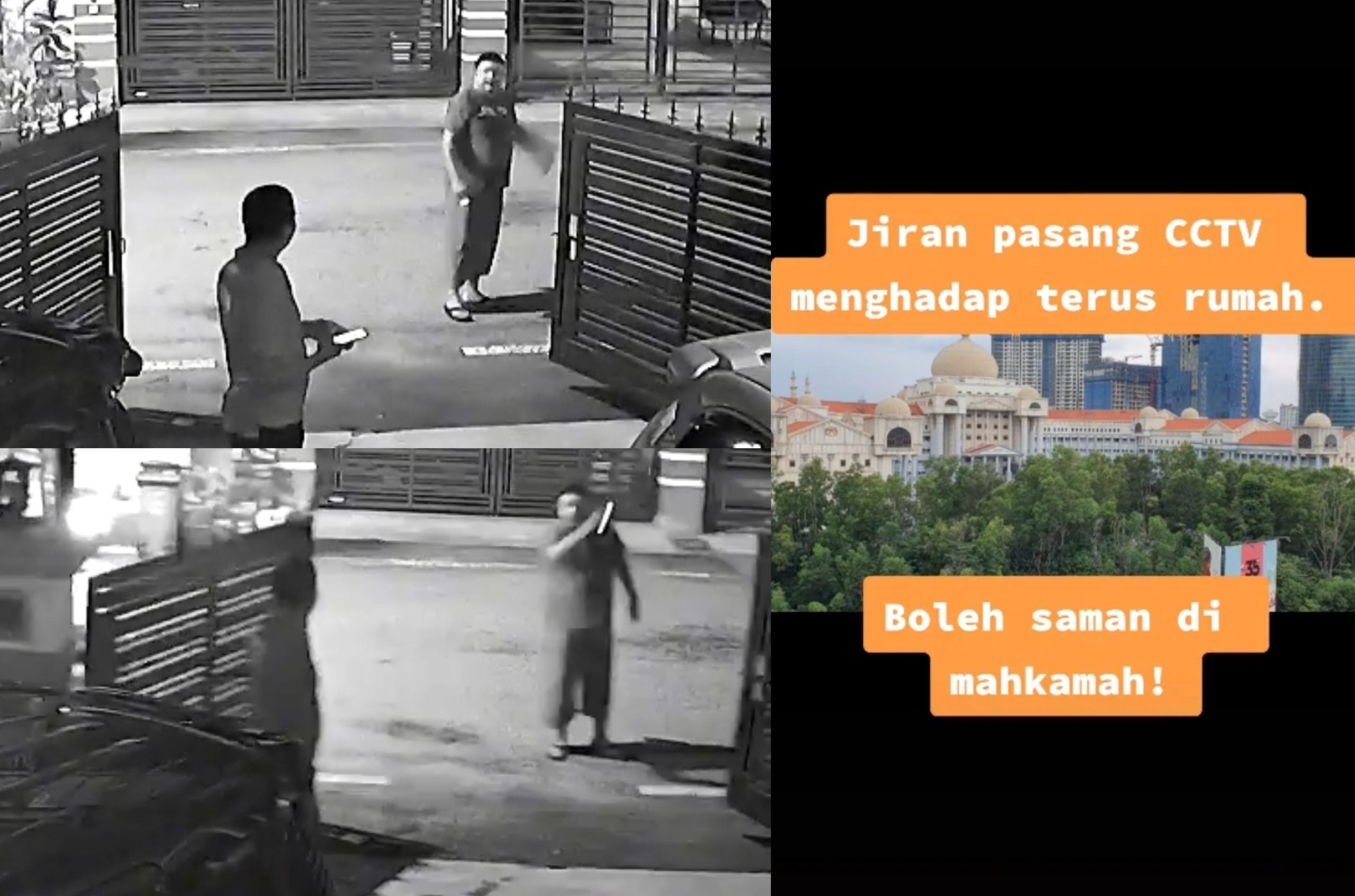 Lelaki Amuk CCTV Jiran Kerap Berpaling Ke Dalam Rumah, Peguam Nasihat Bawa Kes Ke Mahkamah